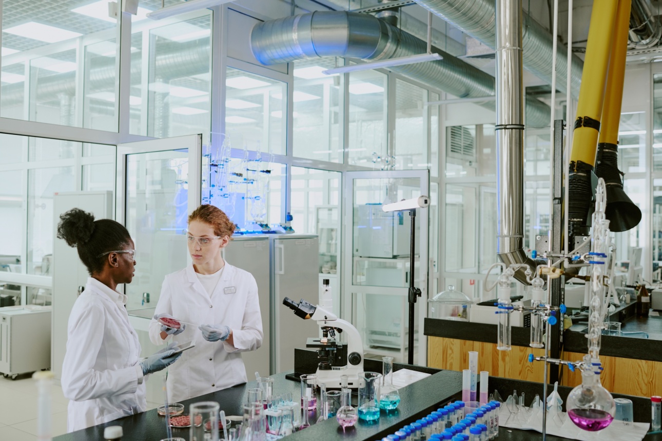 scientists with lab coats