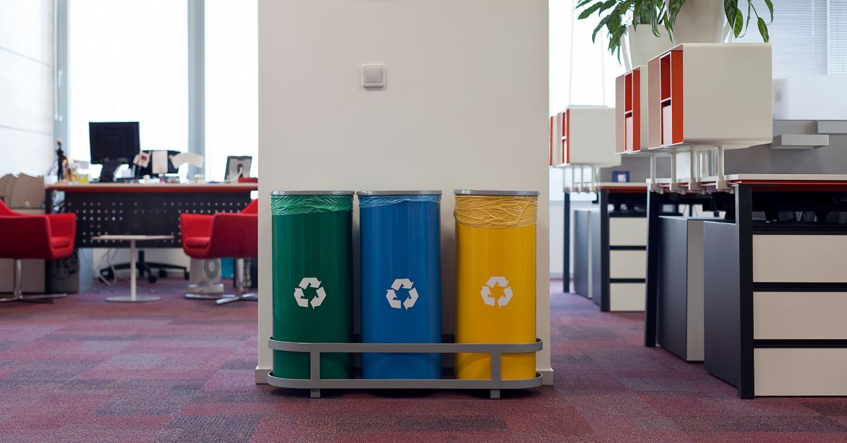 recycling bins